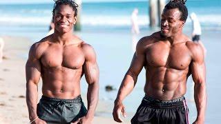 PT 2 African Beasts Alseny and Sekou @ Huntington Beach W/ Strength Project