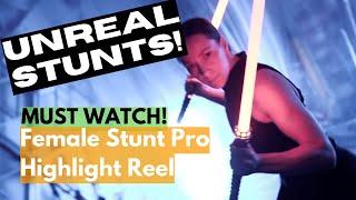 Unreal Skills! Stuntwoman Takes Action to the Next Level! [MUST WATCH!!]