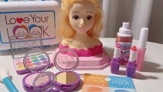 [toy asmr]Remove tato! Doll Make up& skin care aesthetic 인형 화장놀이 & 피부관리 타투 지우기