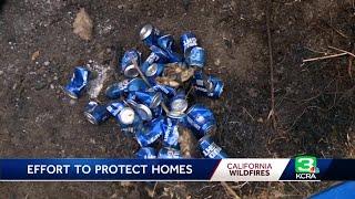 Vacaville man keeps wildfire at bay with Bud Light