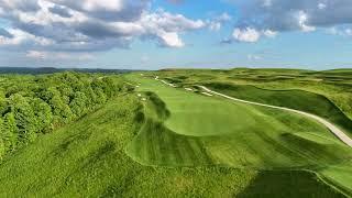 Drone tour of The Pete Dye Course at French Lick Resort in Indiana