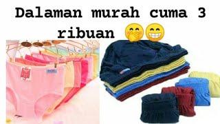 unboxing celana dalam pria dan wanita murah