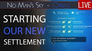 Establishing a Settlement in the Euclid UAS Civ Space! - No Man's Sky Orbital Update Live