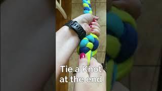 DIY Dog Rope Toy for $5! #Shorts - No Sew Easy Tutorial Toy That Anyone Can Make In 10 Minutes!