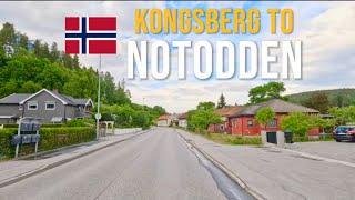 Driving in Norway  from Kongsberg to Notodden in June 2024