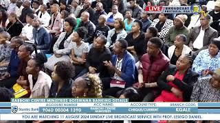 11 AUGUST 2024 SUNDAY LIVE BROADCAST SERVICE WITH PROF. LESEGO DANIEL AND SONS PART 1