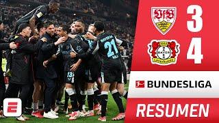 REMONTADA ÉPICA Bayer Leverkusen lo dio vuelta y le robó el triunfo al Stuttgart 4-3 | Bundesliga