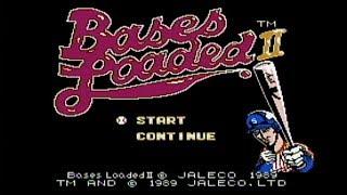 Bases Loaded 2: Second Season (Jaleco, 1990) - NES Gameplay