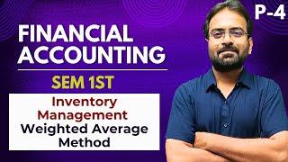 Inventory Management :- Weighted Average Method | Financial Accounting | BCOM/BBA | CWG for BCOM