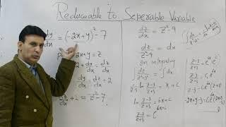 Reduce to Separable Variable - Differential Equations