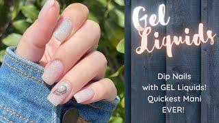 Dip powder nails with GEL liquids - quickest mani EVER ft. Shameless Nails and Decals by Melissa