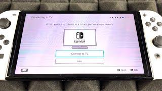 How to Connect Nintendo Switch Oled to a TV - tutorial | manual