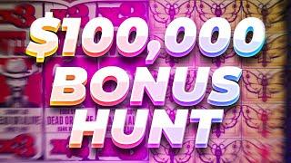 OPENING A HUGE $100,000 BONUS HUNT OVER 35 BONUSES!! (Highlights)