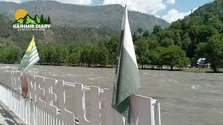 Keran Valley Situated on the Bank of Neelum River  and LoC - Pakistan Administered Kashmir