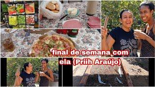 #VLOG/ Um Final DE SEMANA Comigo na CASA DA (Priih Araújo) lanche/ almoço, fizemos canteiro e mais!!
