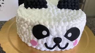 Como decorar um bolo panda