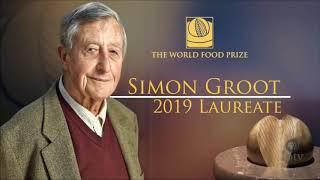 SIMON N. GROOT 2019 RECEIVING WORLD FOOD PRIZE