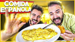 ARGENTINO prueba TIPICA comida ESPAÑOLA - Ft. Cenando con Pablo