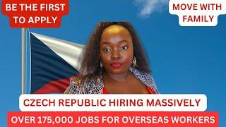 FREE CZECH REPUBLIC WORK VISA 2024| NO IELTS|175,000 JOBS AVAILABLE| STEP BY STEP GUIDE