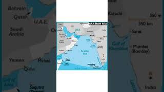 Arabian sea in map of India