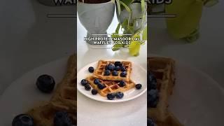 High Protein Masoor Dal Waffles for kids #recipe #shorts #healthyfood