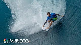 Olympic surfing Round 3 brings the heat with staggering scores, upsets | Paris Olympics | NBC Sports