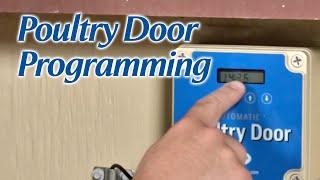 Poultry Door Programming