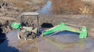 Sunken excavator