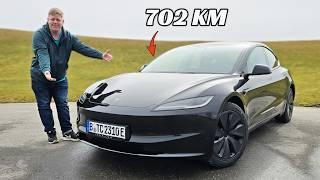 2025 Tesla Model 3 Long Range RWD: Schafft er die 702 KM Reichweite?