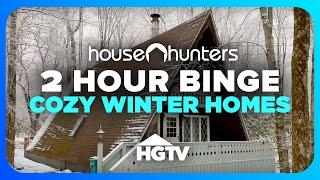 BINGE 2 HOURS of Cozy Winter Homes | House Hunters | HGTV