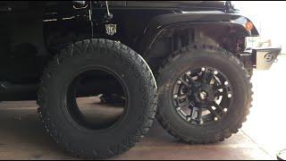 35 inch Tires for my JEEP WRANGLER!  Review and comparison between 33 and 35 inch TIRES!