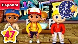 Cabeza Hombros Rodillas y Pies | canciones infantiles | ¡47 minutos de recopilación LittleBabyBum!