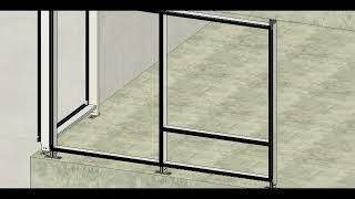 Stick Curtain Wall Process | Glass Facade | Facade | step by step