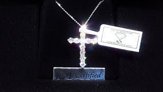 1.00ct of Diamonds "Perfect sized Diamond Cross" Unboxing