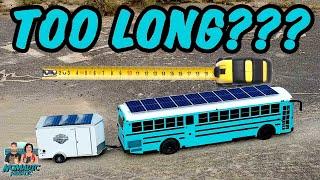 Towing Hitch On Skoolie ~ Trailer Lights Wired Up ~ Too Long???