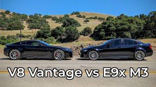 2009 Aston Martin V8 Vantage vs 2011 BMW E90 M3 - Head to Head Review!