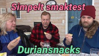 Simpelt smaktest - duriansnacks