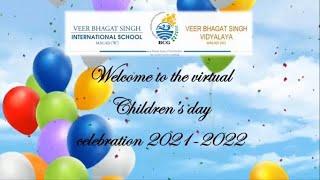 Veer Bhagat Singh International School-Primary Section virtual Children's day 2021 celebration.