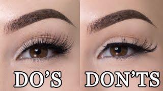 FALSE LASHES DO'S & DON'TS