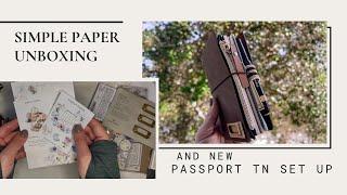 passport travelers notebook unboxing and set up | simple paper stationery