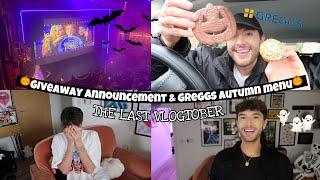 Giveaway Announcement, Greggs Autumn Menu & The End xx ~ Vlogtober Day 31