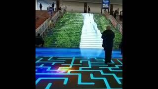 Staircase interactive LED ground display screen