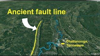 How did an ancient geologic fault line form this 120 mile long valley?