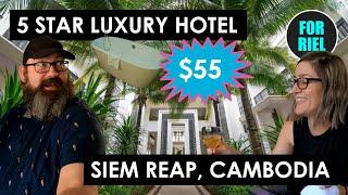 5 star luxury hotel for $55 in Siem Reap, Cambodia! The Lotus Blanc Hotel & Resort is a bargain!