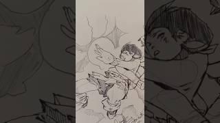 Speed Drawing Stickman Momo dhandadhan  #shorts #anime #drawing