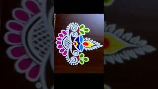 New kolam  Karthigai Deepam vilakku kolam #shorts #rangoli