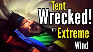 Camping in a Storm - Extreme Wind & Rain!