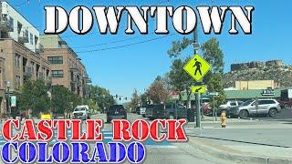 Castle Rock - Colorado - 4K Downtown Drive