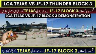 JF-17 Thunder Block 3 & LCA Tejas MK1A Aerobatics Performance at Dubai Air Show