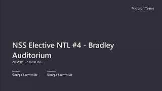 NSS Week noontime lecture: Prof. Doug Douds discusses Leaders and Time